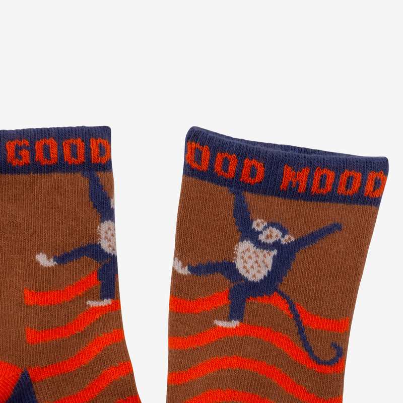 Chaussettes bébé garçon singe beige Catimini