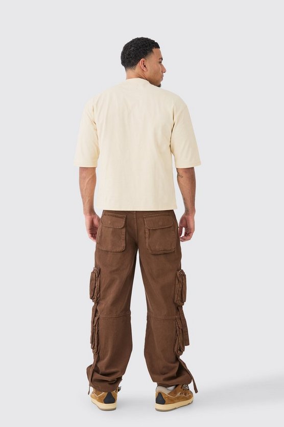 Kastiges T-Shirt mit Borg-Applikation