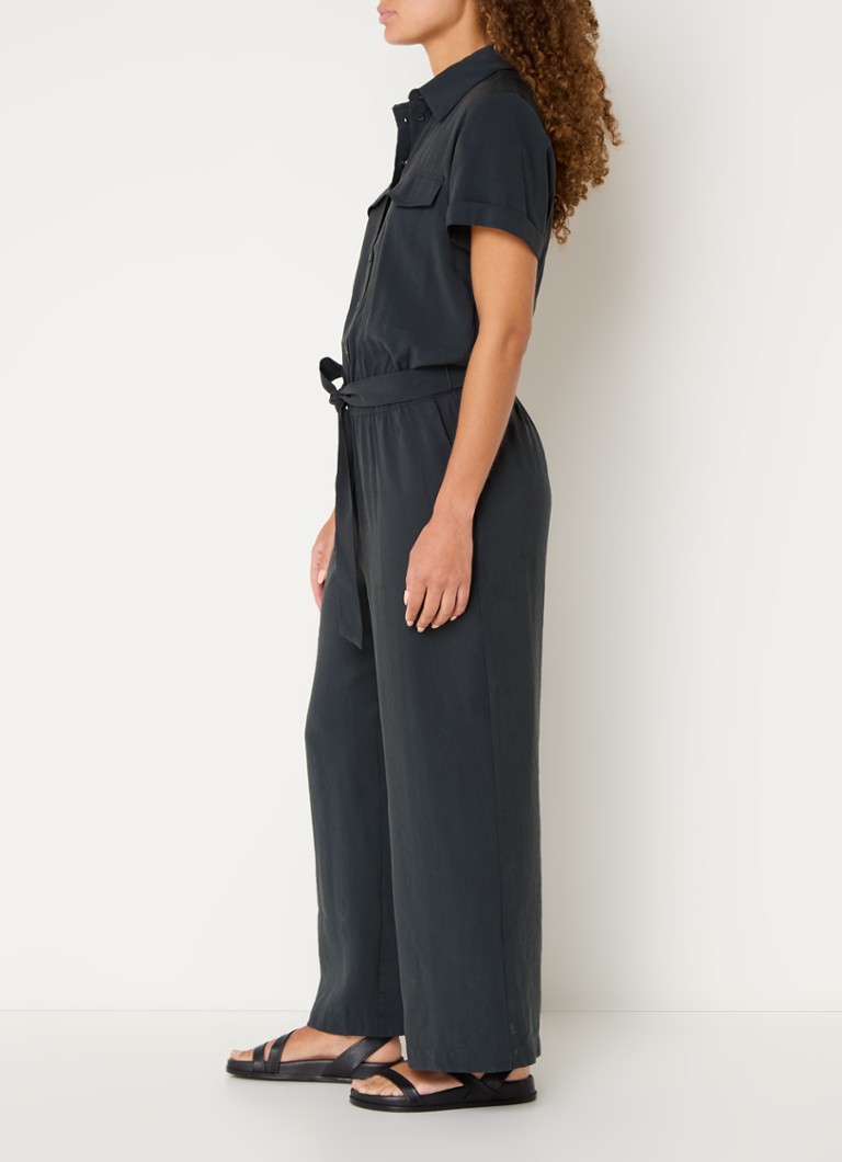 OPUS Melippi loose fit jumpsuit with tie belt