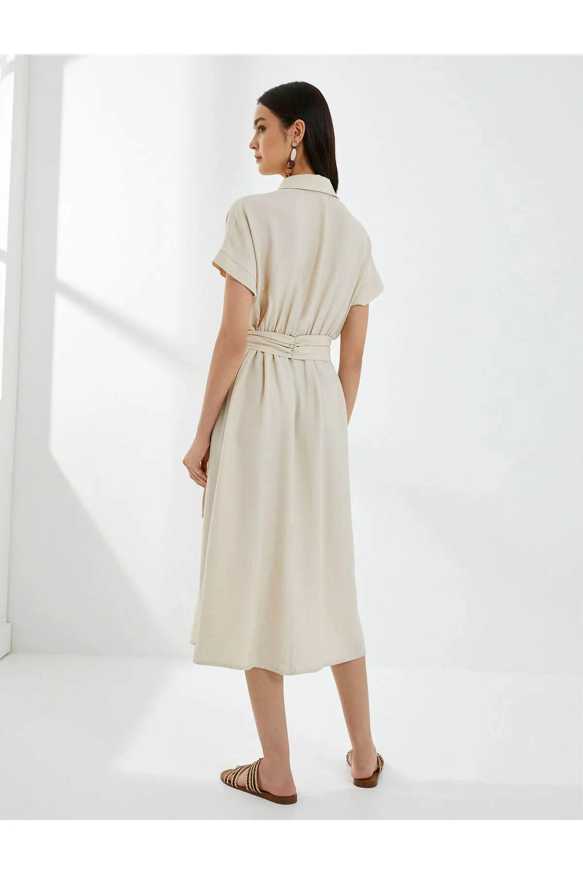 Koton  Kleid - Ecru - A-Linie