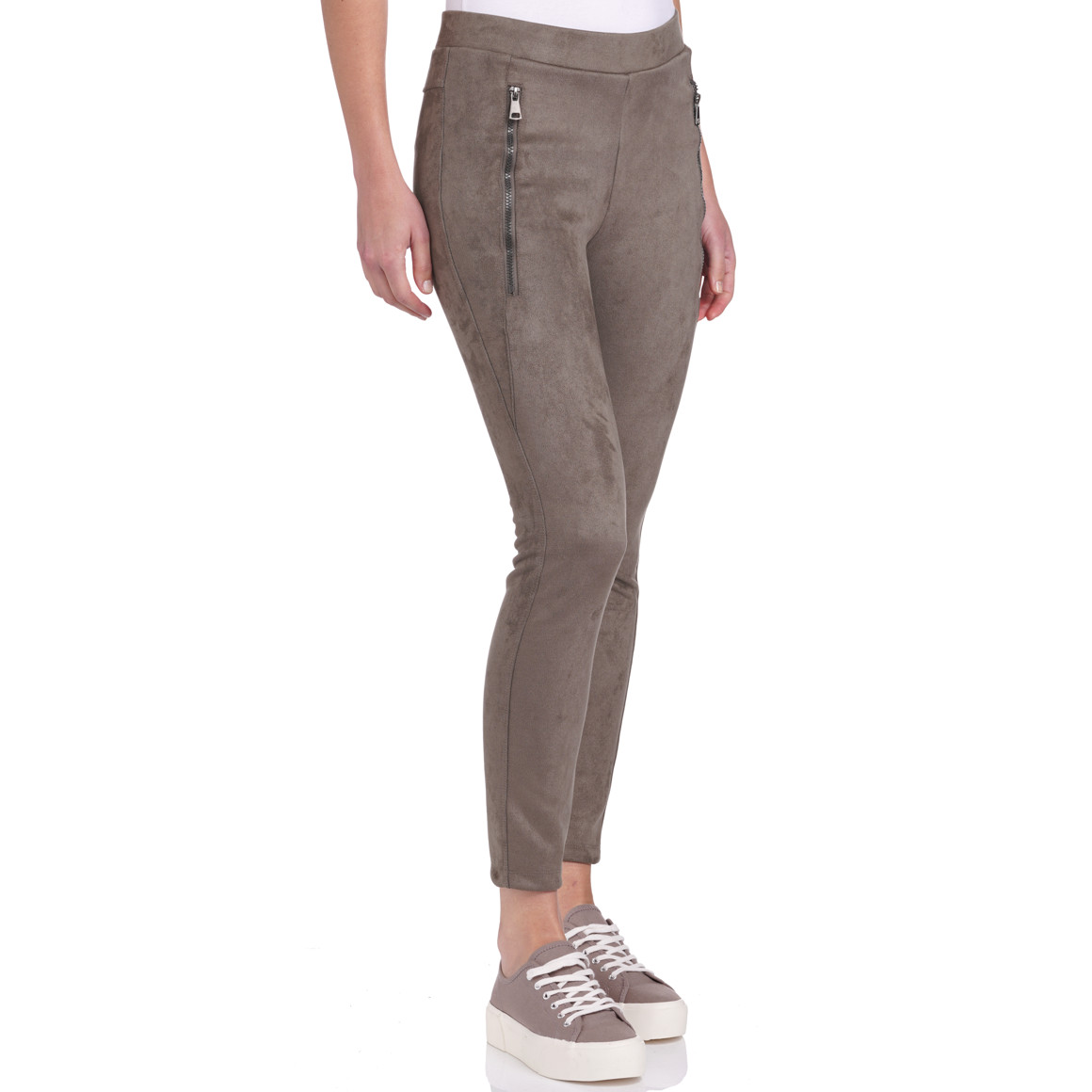 Damen Jogpants in Veloursoptik