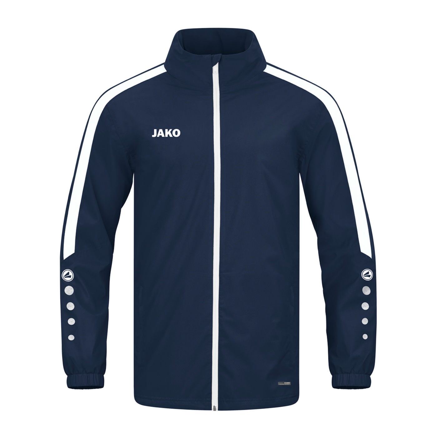 JAKO Power Allwetterjacke Kids Blau Weiss F900