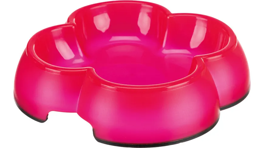 Trixie Kunststoffnapf rutschfest farbig-transparent 0,25 Liter /ø 14 cm Hunde Zubehör