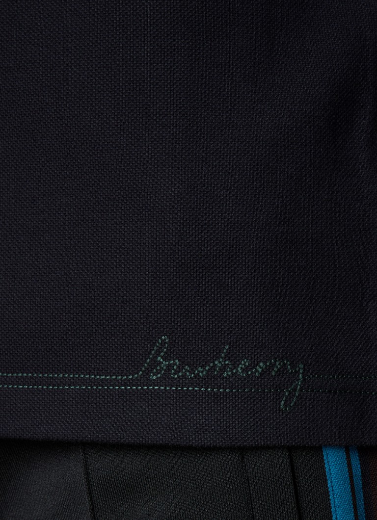 Tricou polo Burberry cu croială clasică, confecționat din bumbac piqué, cu logo brodat.