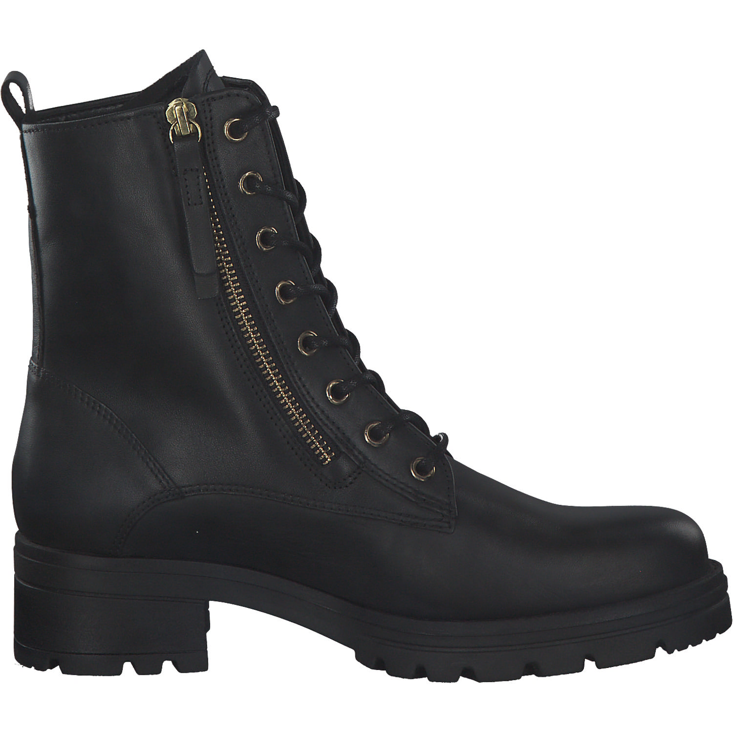 Gabor Comfort Rhodos 32.785.67, Stiefeletten, Damen, schw (Flausch/gold)
