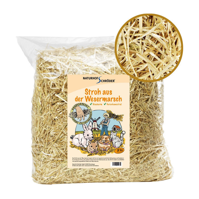 NATURHOF SCHRÖDER Streu & Stroh NATURHOF SCHRÖDER Stroh aus der Wesermarsch handverlesen 3kg