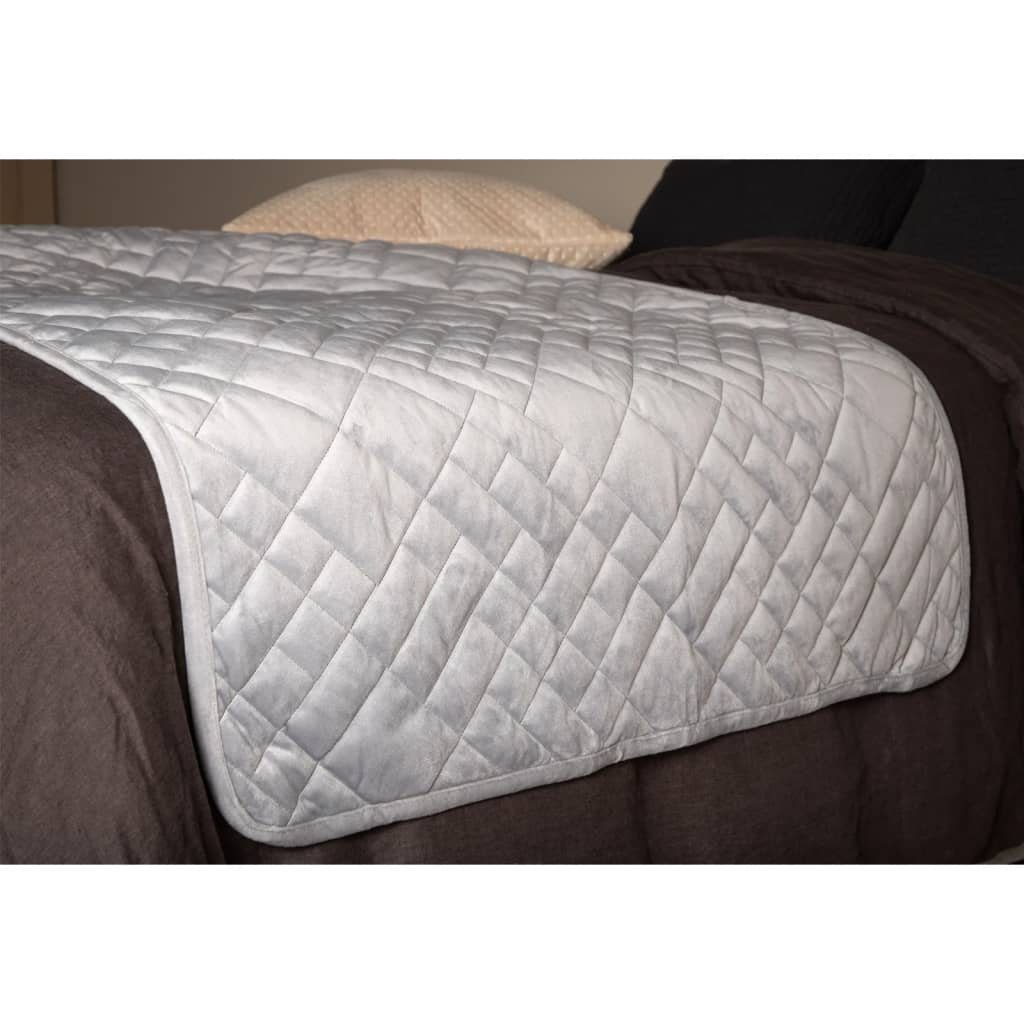 Baumwollbettdecke, Tagesdecke Jilly 80x260 cm Polyester Hellgrau, Venture Home, Bezug: Polyester