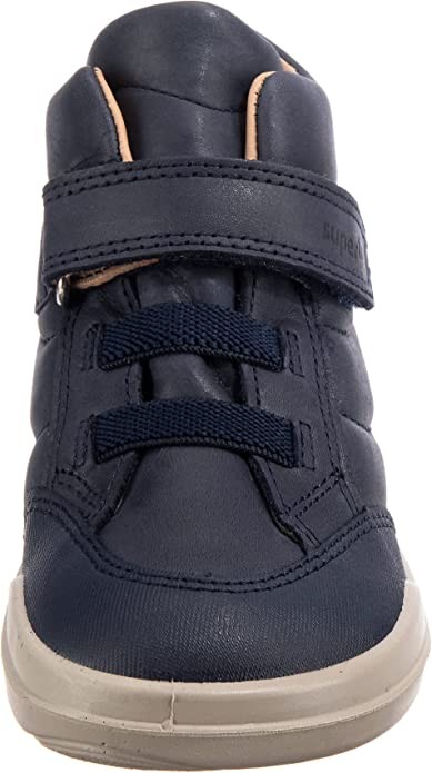 SUPERFIT Jungen Halbschuhe blau Stiefelette Leder - SUPERFREE