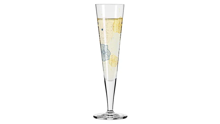 RITZENHOFF Champagnerglas Goldnacht  #36 von Concetta Lorenzo H23 Schwarz, Silber, Gold