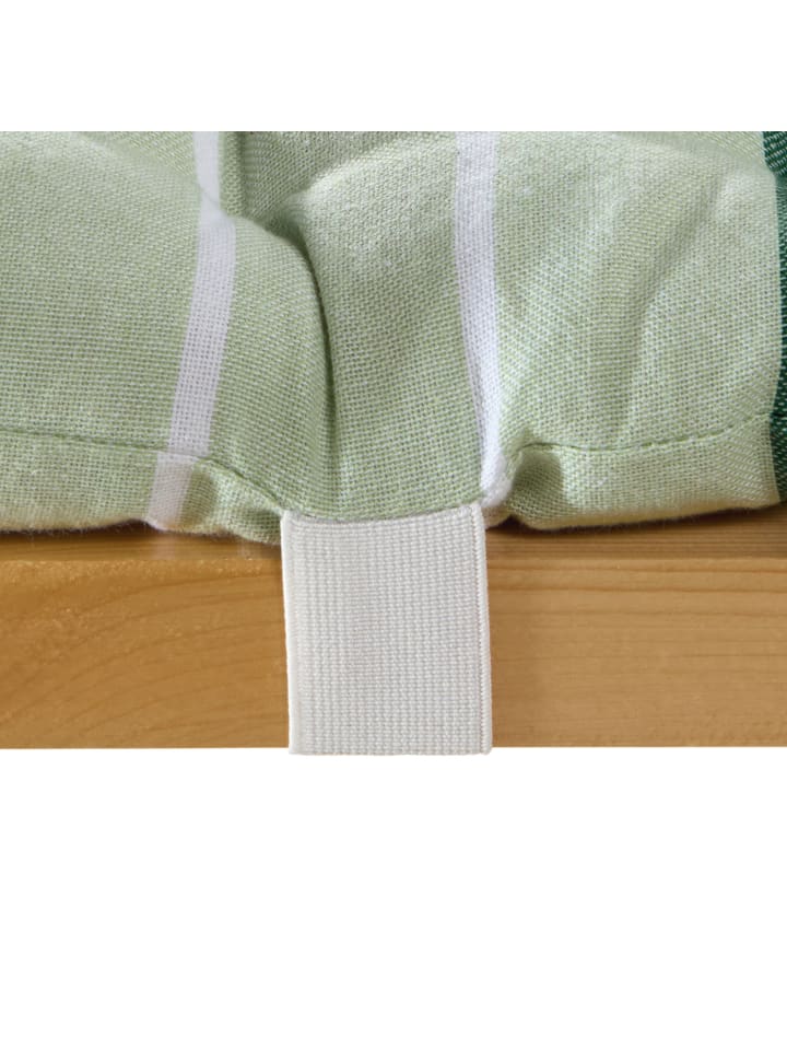 REDBEST buntgewebt, Baumwolle Bierbank-Auflage 2er-Pack in grün günstig kaufen 220 cm