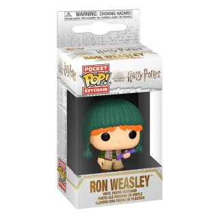 Harry Potter Pocket POP! Vinyl Schlüsselanhänger 4 cm Holiday Ron