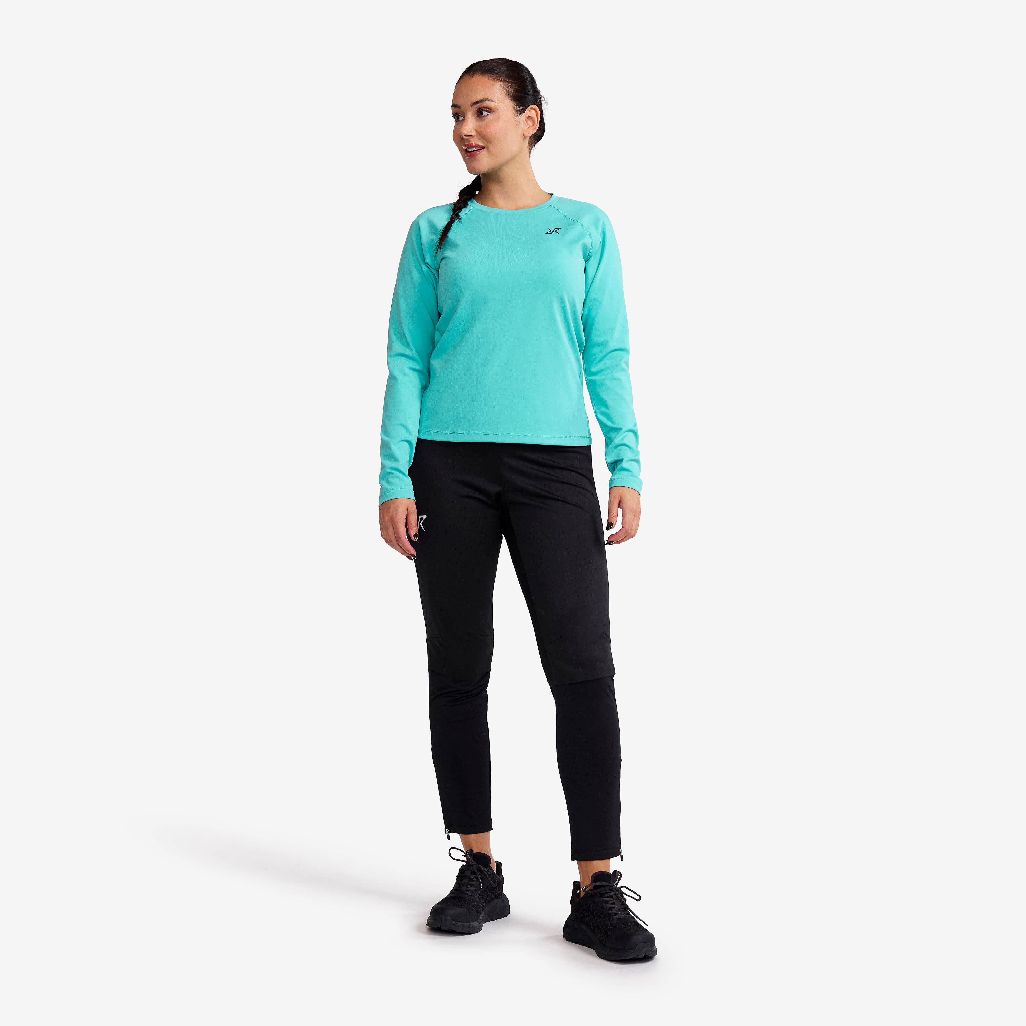 Prep Crew Neck Top Femme Porcelain