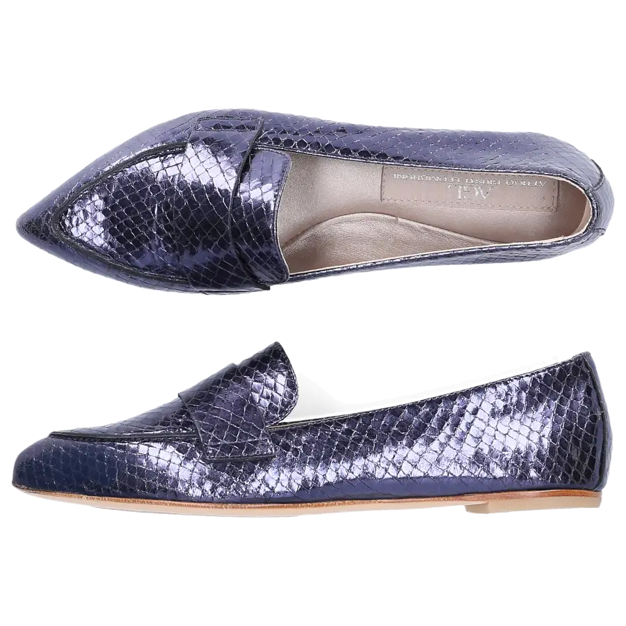 AGL Attilio Giusti Leombruni - Loafer D538056 Kalbsleder - blau