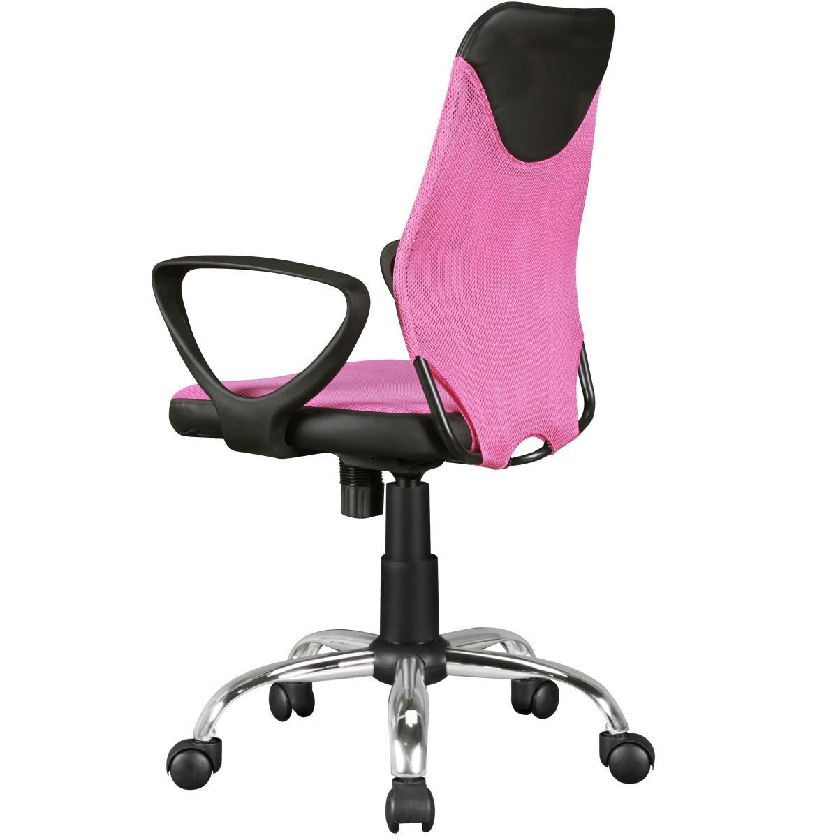 Amstyle Kinder-Drehstuhl KiKa, Schwarz-Pink