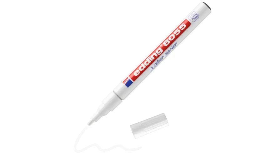 edding 8055 Outdoormarker weiss schwarz