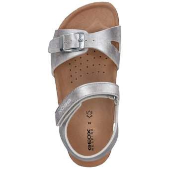 Geox J Adriel Girl Sandale in silber