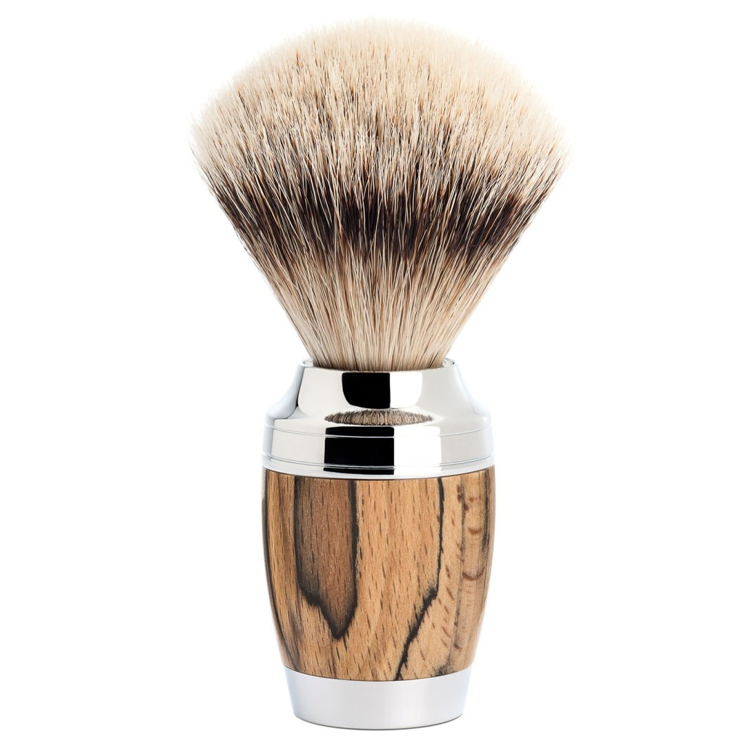 Stylo 3 tlg Rasierset Silberspitz.Fusion™. Griff Gestockte Buche