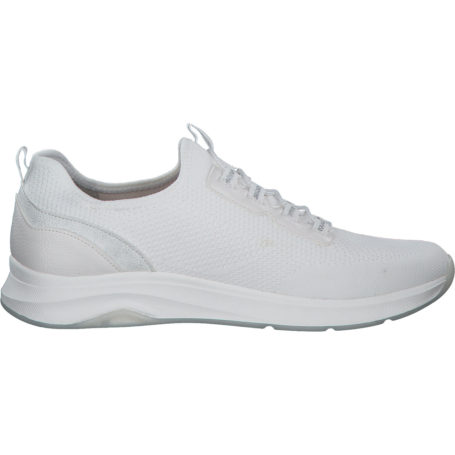 Jana Shoes 24761, Schnürschuhe, Damen, white