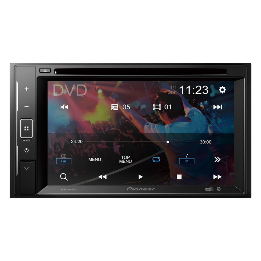 Mediacenter AVH-A240DAB von Pioneer, 2-DIN, mit DVD, 1 Stück - ATU