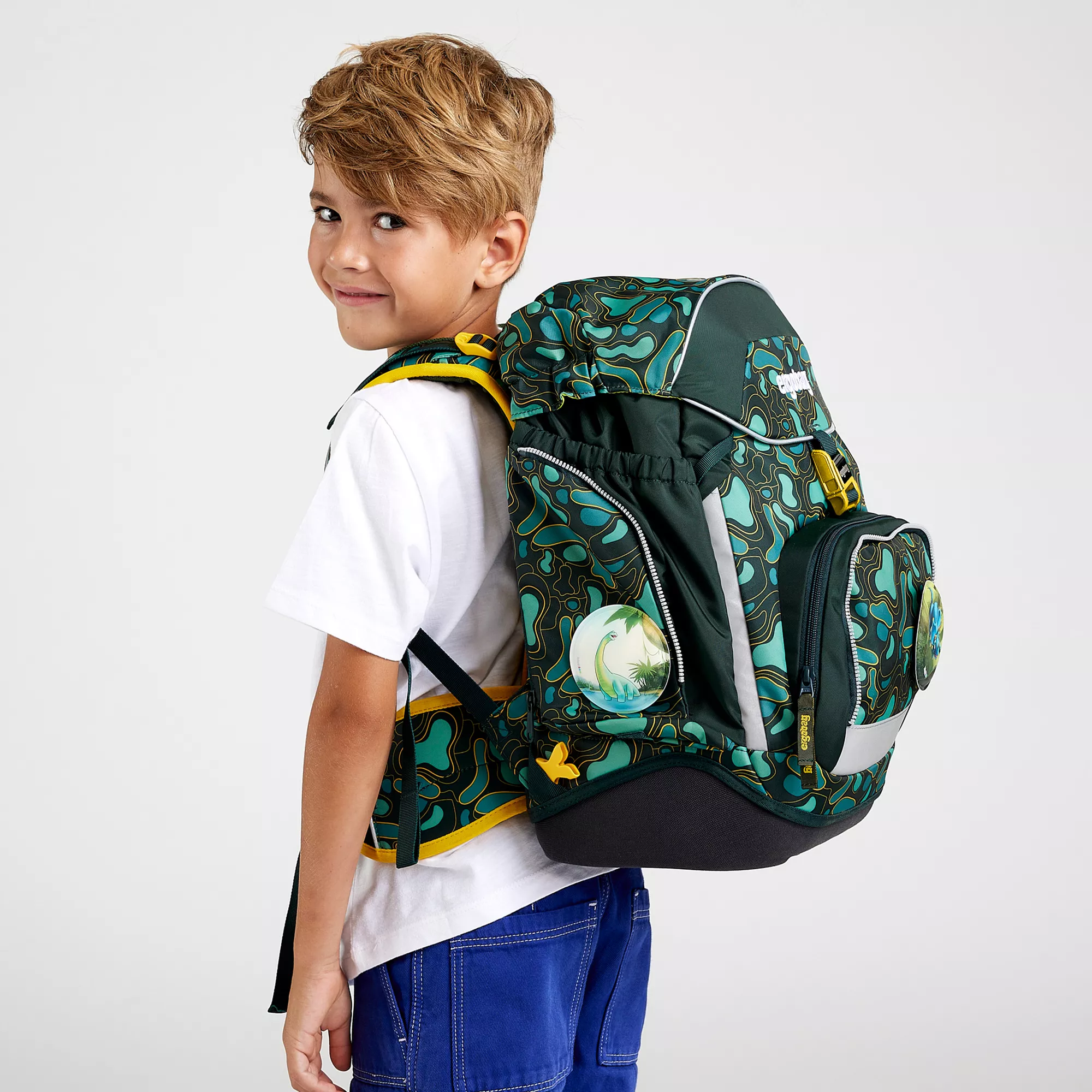 ergobag Schulrucksack-Set Tribäratops