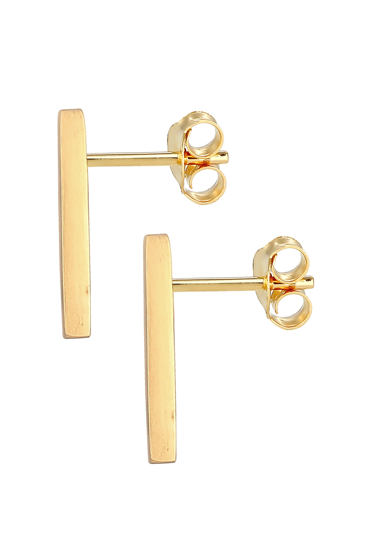Orecchini a lobo basic da donna Elli in argento sterling 925 con finitura spazzolata.