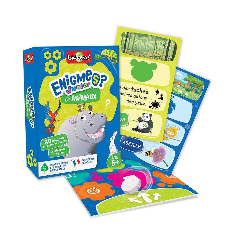 Jeu de cartes Enigmes junior Les animaux Bioviva