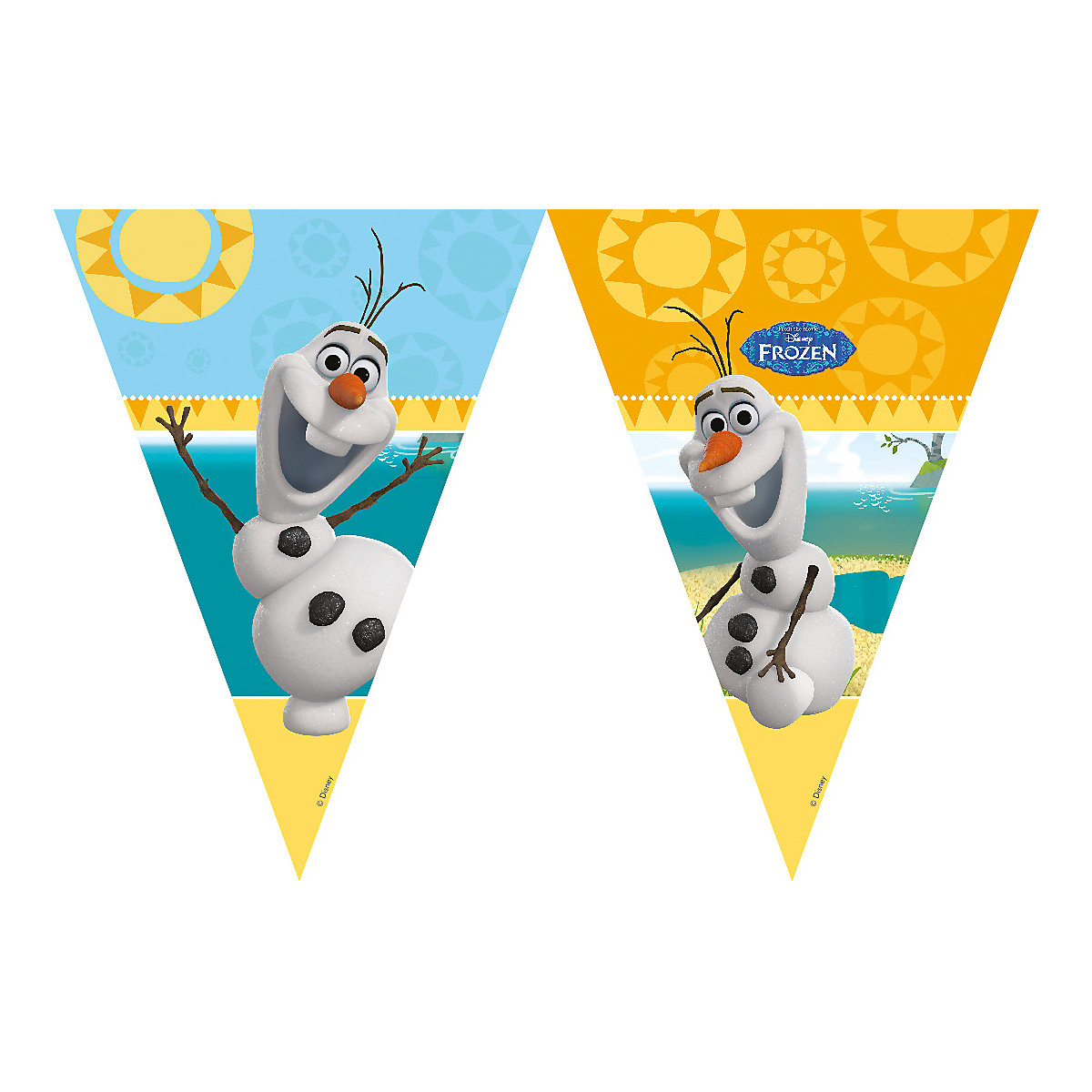 Girlande Wimpelkette   Die Eiskönigin Olaf Summer, 2,3 m