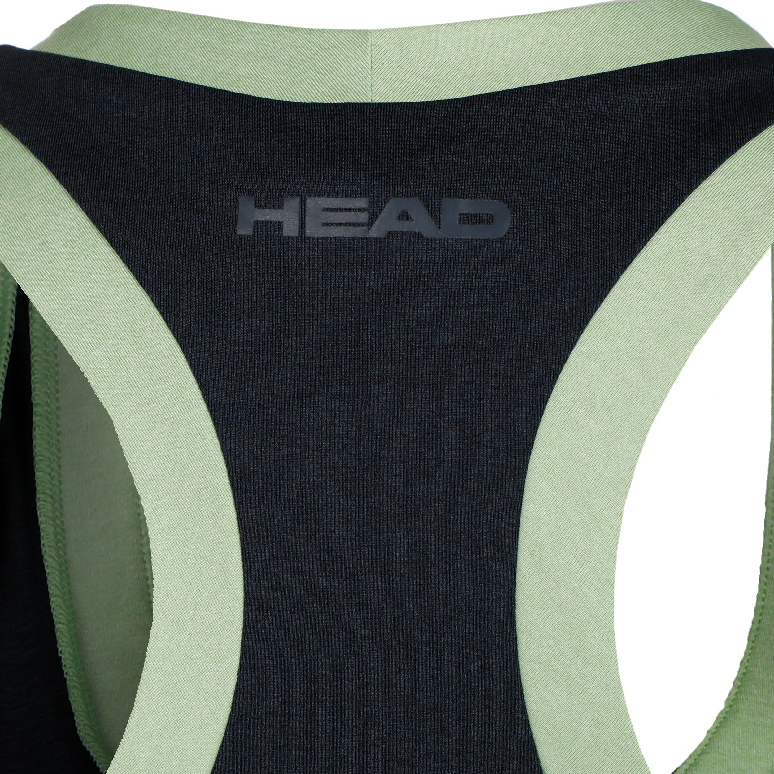 Play Tech Kleid Damen - Dunkelblau, Salbei