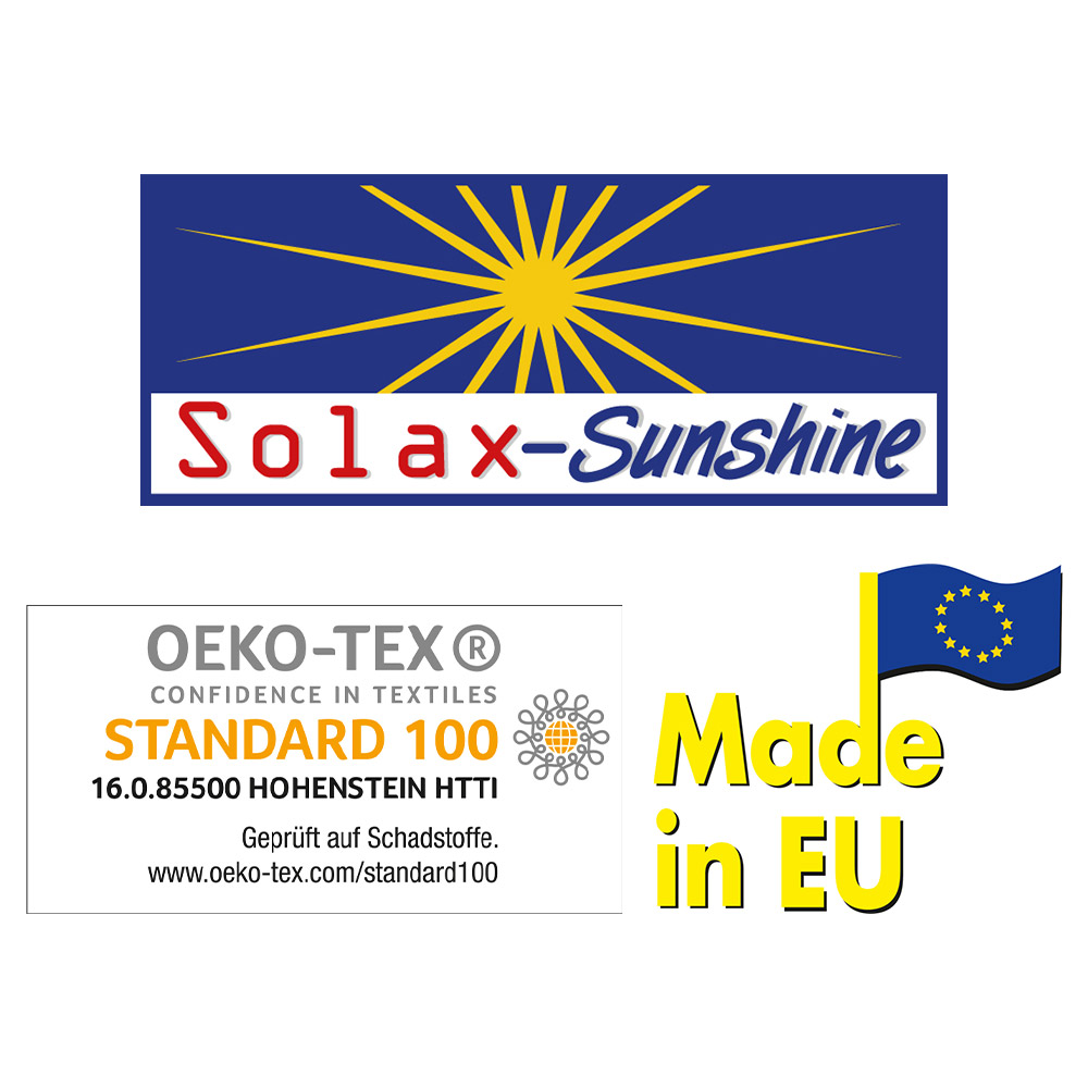 Sun Garden Solax-Sunshine Hochlehner-Polsterauflage, Karo Rot