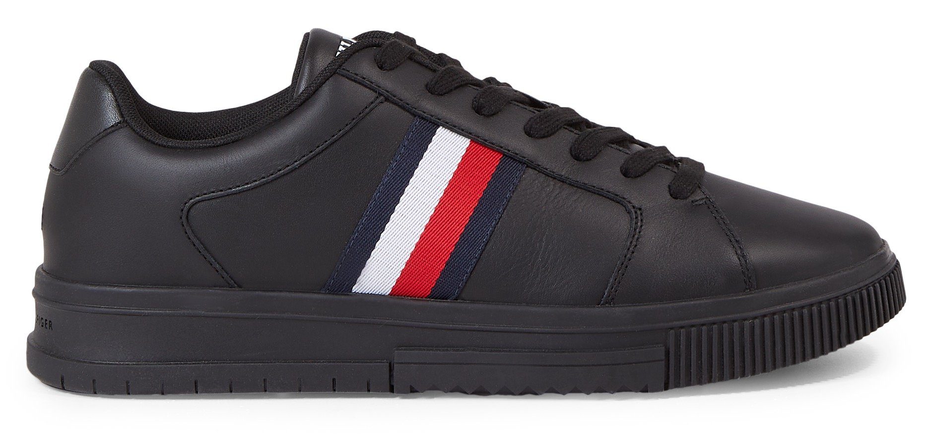 Tommy Hilfiger SUPERCUP LTH STRIPES ESS Sneaker mit seitlichen Streifen in Tommy Farben