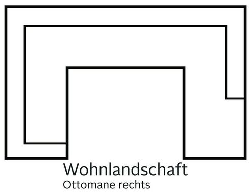 COTTA Wohnlandschaft Casino, wahlweise mit Bettfunktion