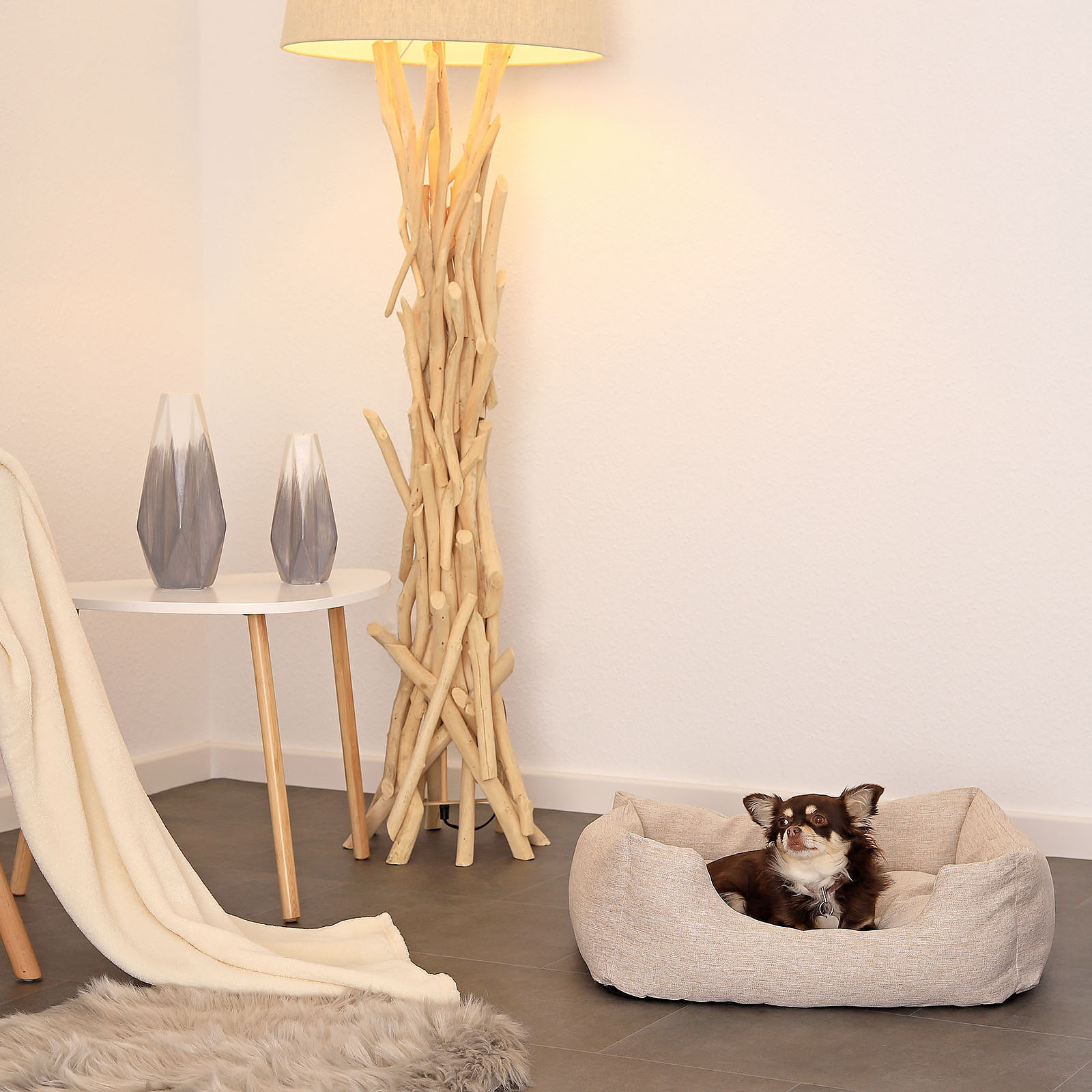 Lionto Hundebetten Lionto Hundebett mit Wendekissen meliert S