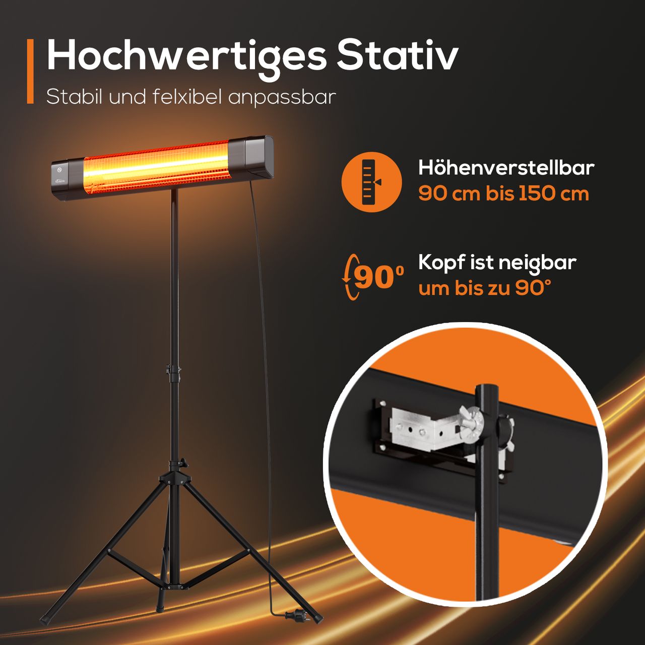 TroniTechnik Wandheizstrahler Terrassenheizer Wärmestrahler TT-TH-2010