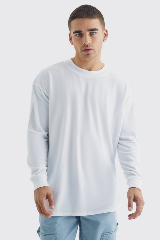 Langärmliges T-Shirt mit Spray-On Teddy-Print