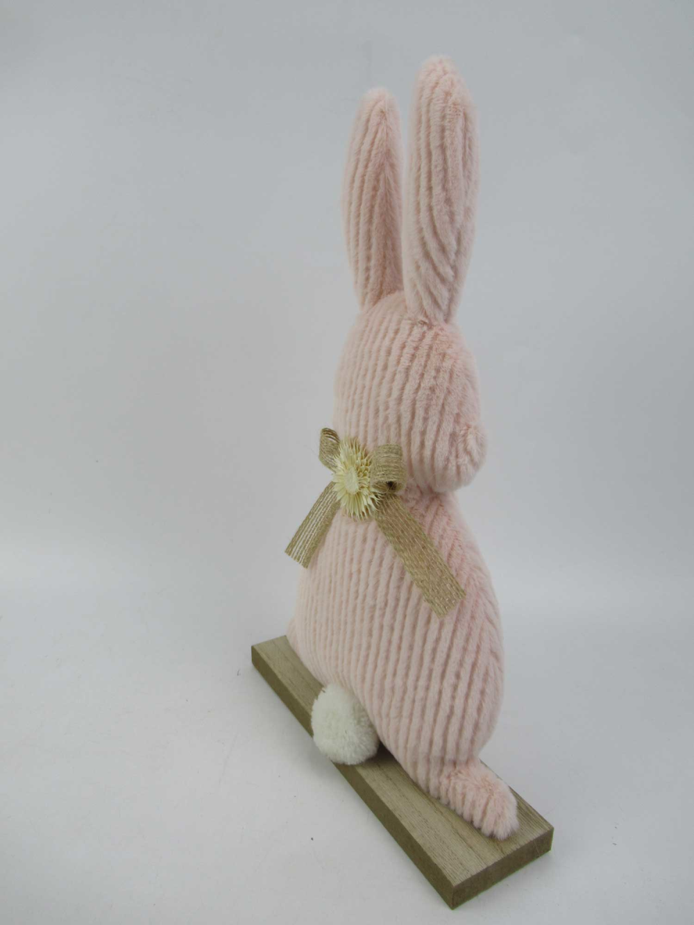 Deko-Wollhase stehend rosa