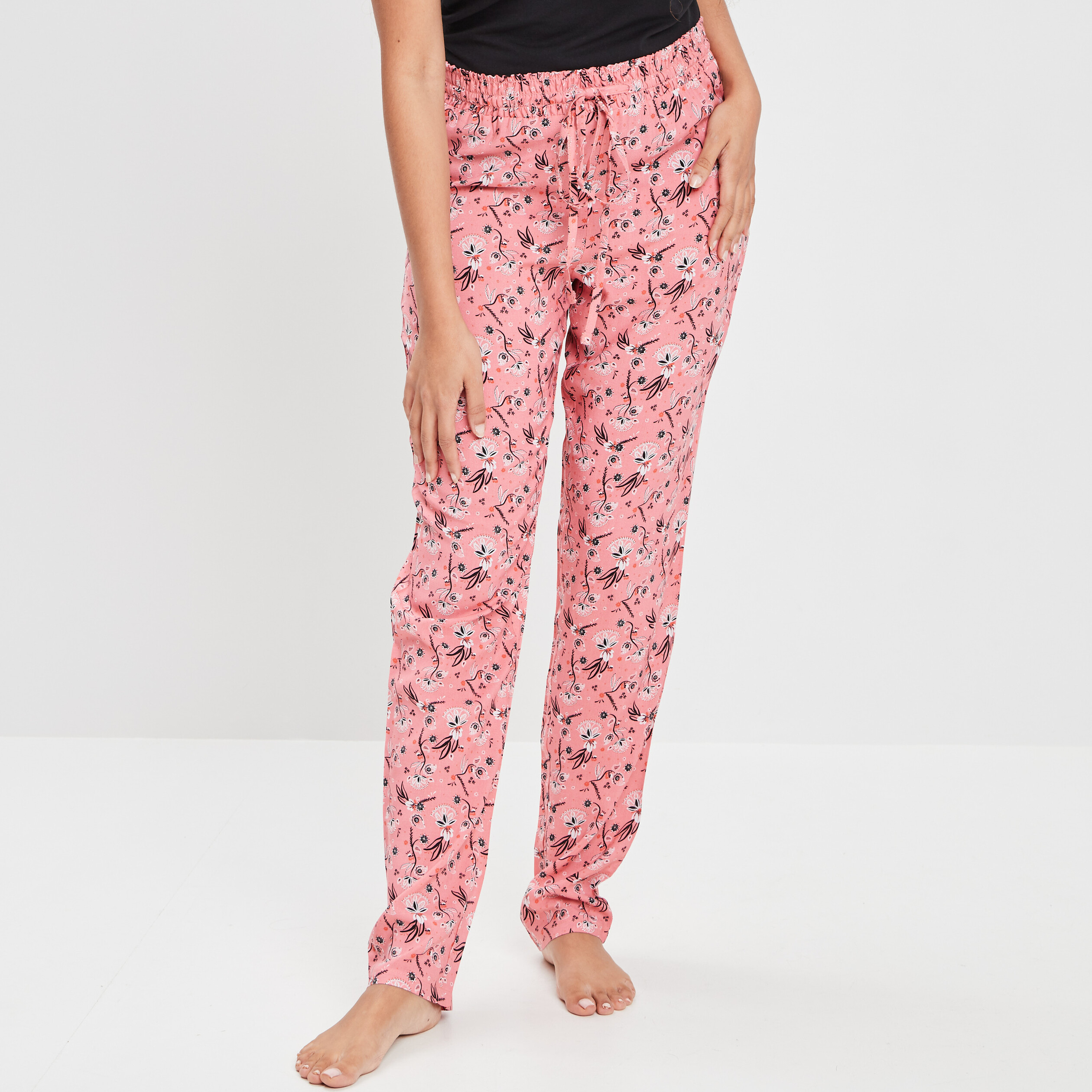 Pantalon de pyjama orange corail femme | La Halle