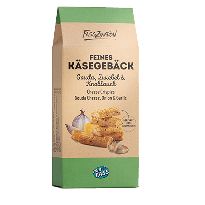 Käsegebäck Gouda, Zwiebel & Knoblauch