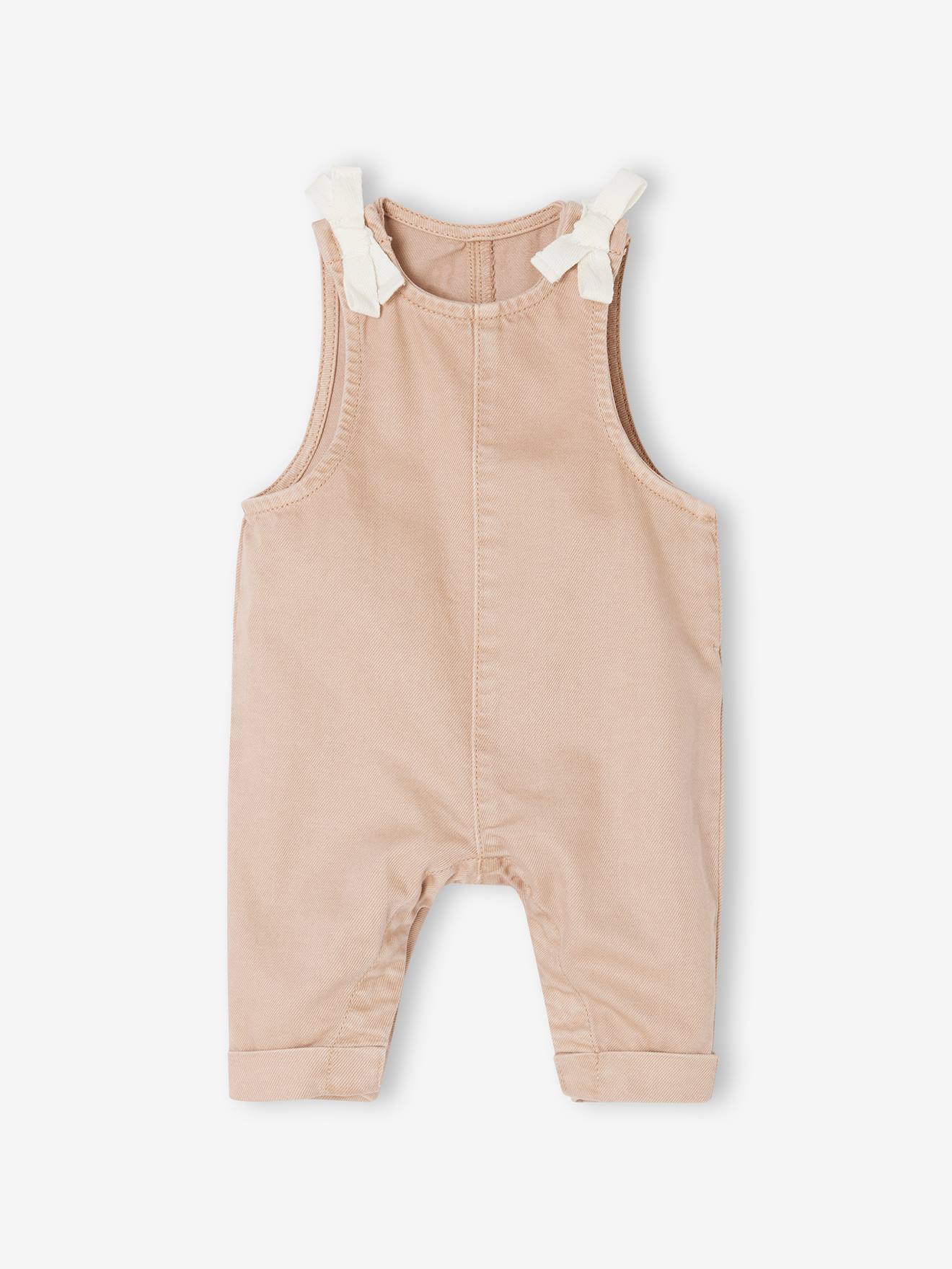 Vertbaudet Mädchen Baby Latzhose Oeko-Tex - cappuccino