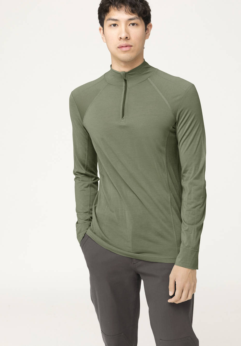 Funktionsshirt aus Bio-Merinowolle mit Seide