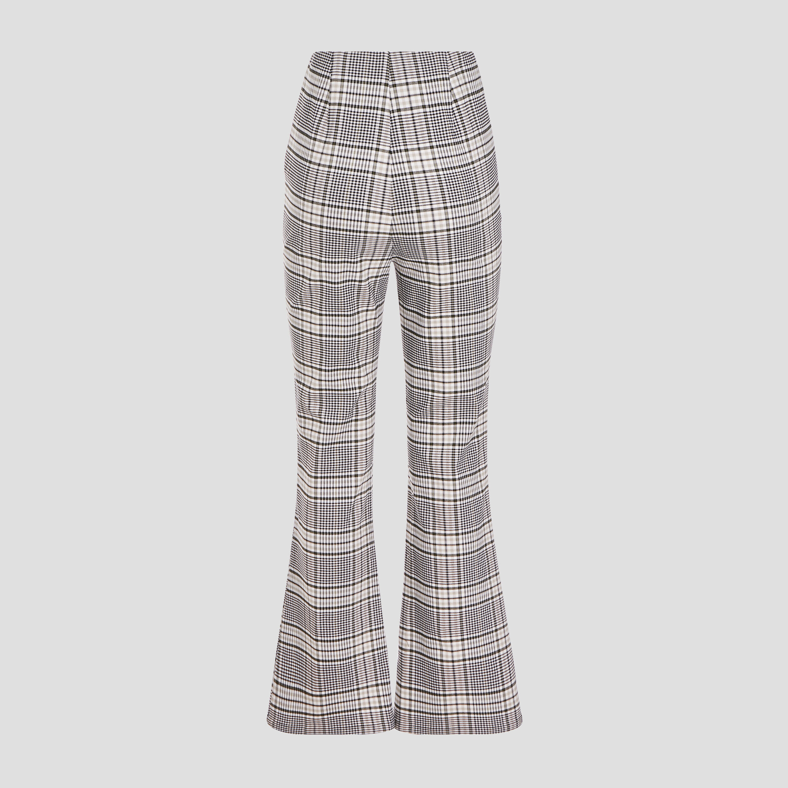 Pantalon flare taille haute blanc femme | Cache Cache