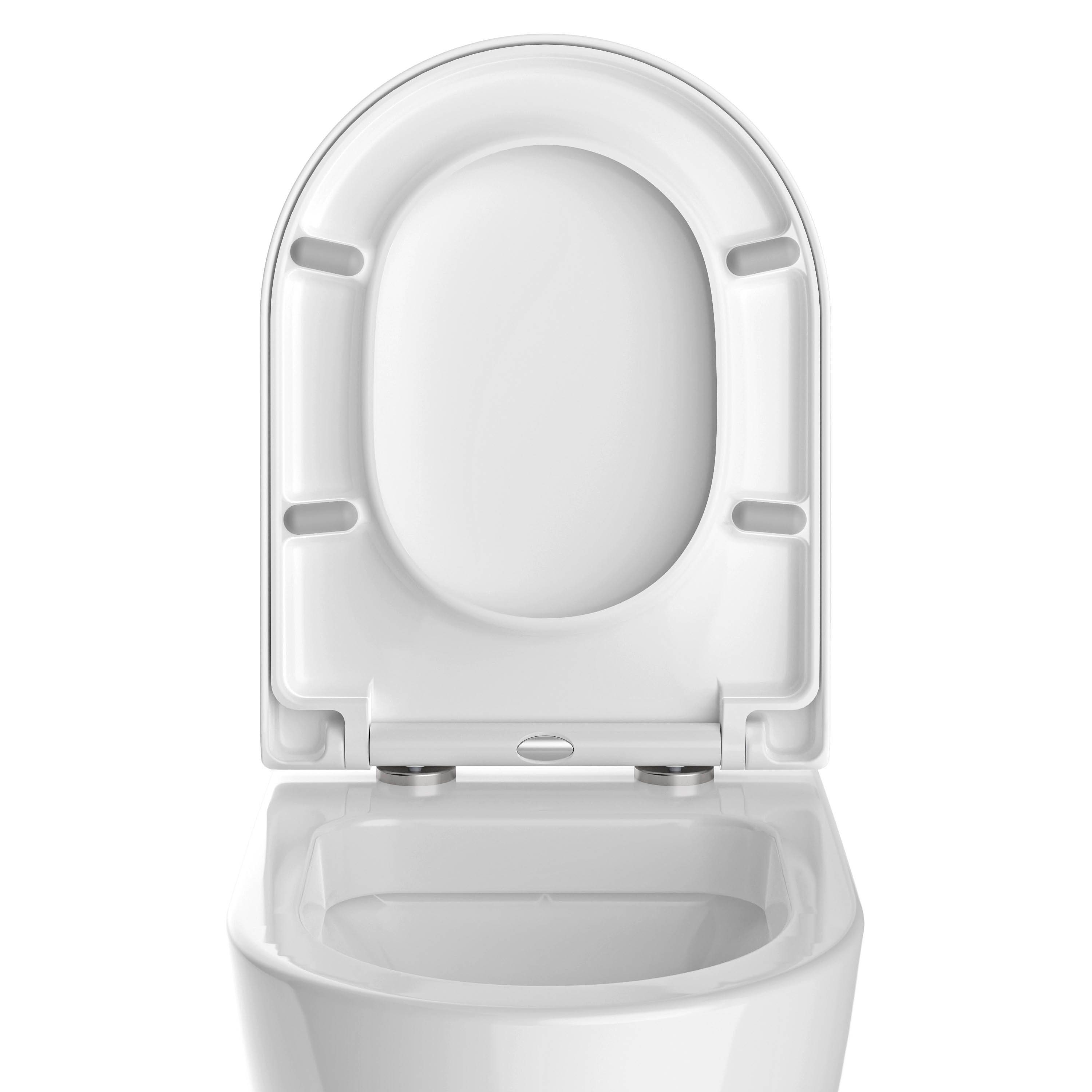 Bernstein WC-Sitz U1002, mit Absenkautomatik, D-Form, aus Duraplast