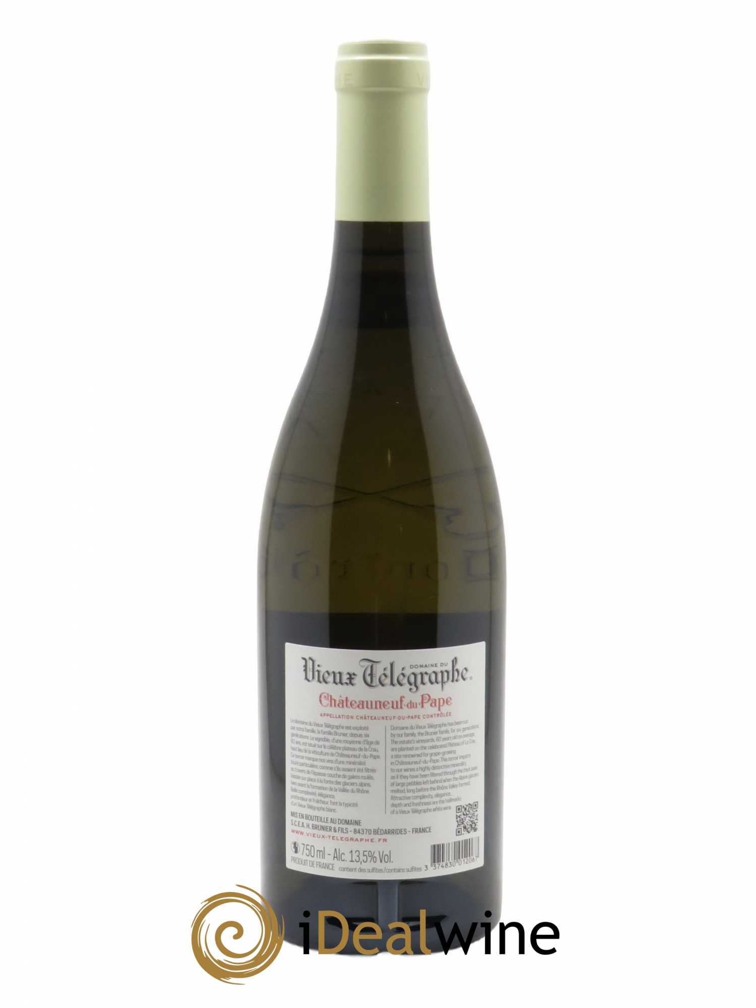 Châteauneuf-du-Pape Vieux Télégraphe (Domaine du) Vignobles Brunier  2021 - Lot de 1 Bouteille
