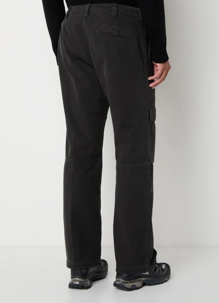 Pantaloni cargo cu croi larg Stone Island 30601 și logo