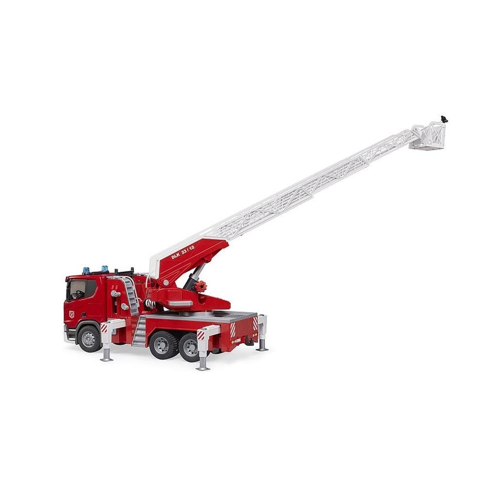Bruder® Spielzeug-Feuerwehr 03591 Scania Super 560R, mit Drehleiter, Wasserpumpe und Licht & Sound Modul