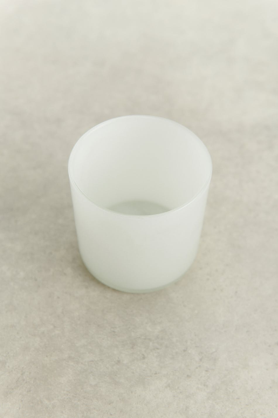 Glass m candle holder