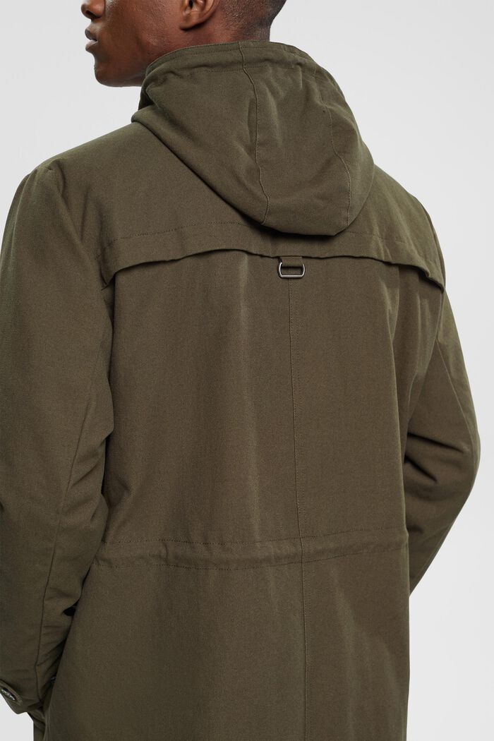 Wattierter Parka mit Tunnelzugkapuze