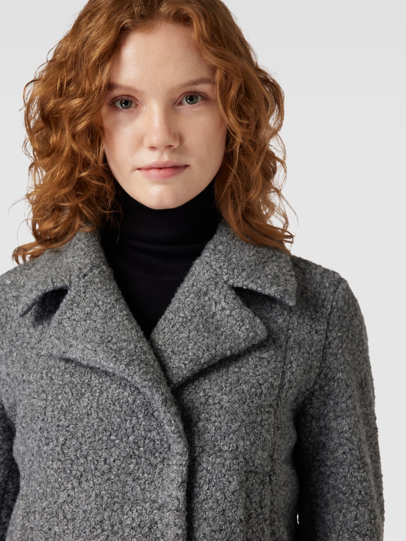 Jacke mit Reverskragen Modell 'Humini' in hellgrau