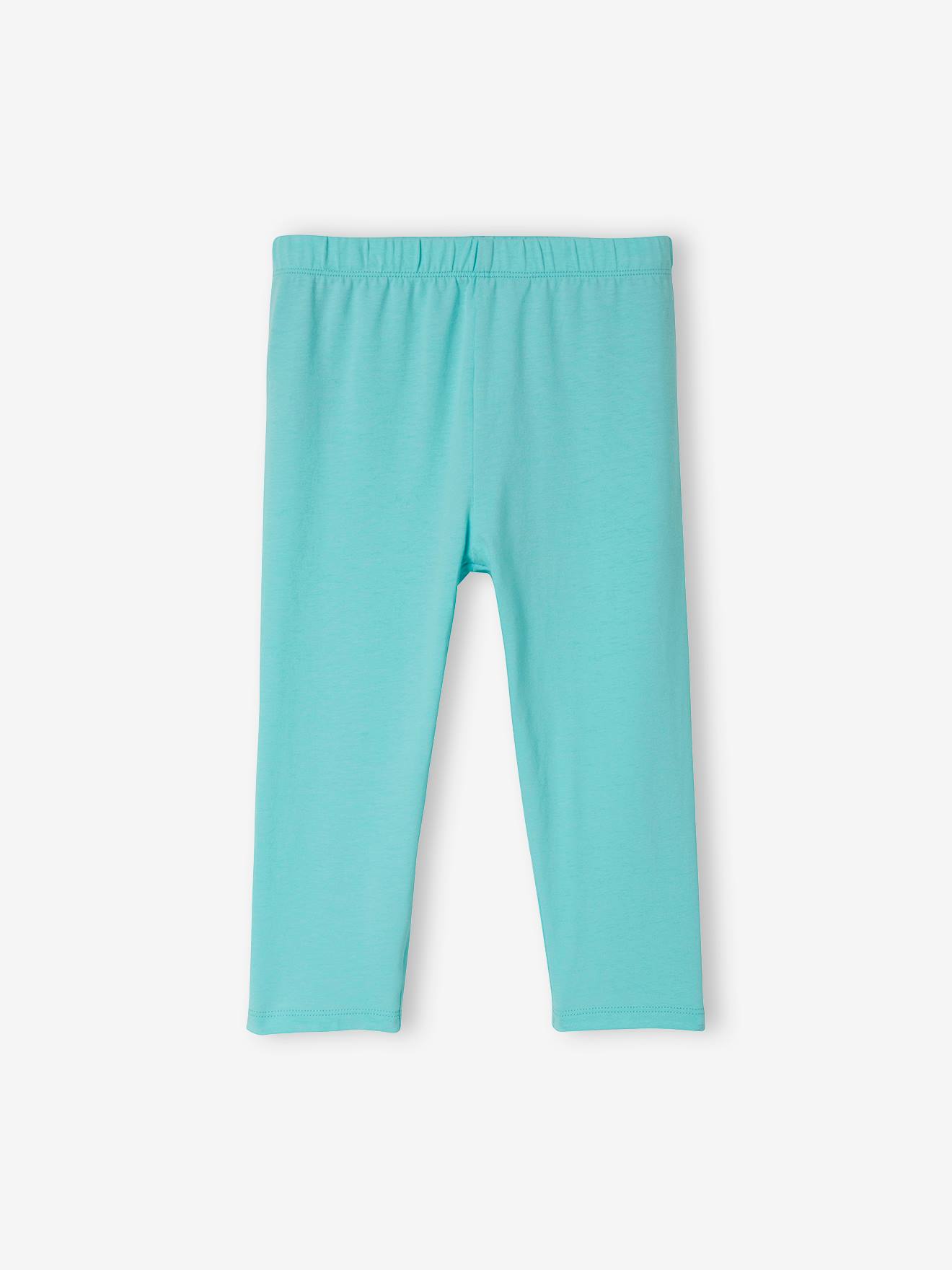 Lot de 2 leggings Basics fille mi-mollets mauve