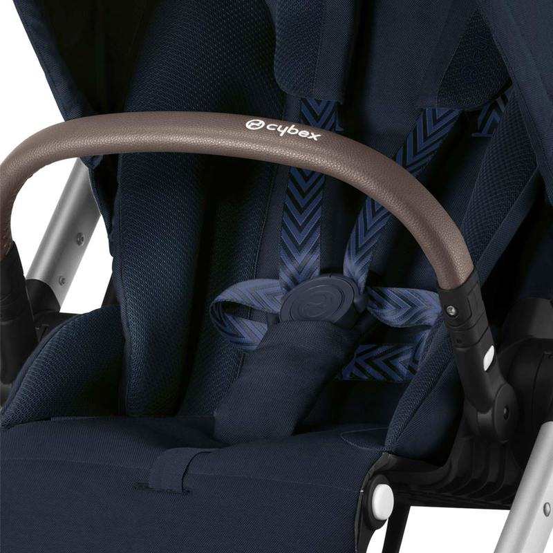 Poussette citadine Balios S lux ocean blue chassis silver Cybex