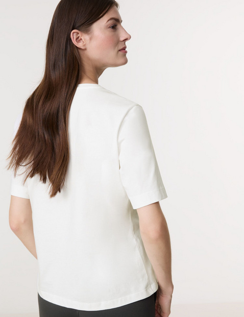 T-Shirt mit Steinchendekor